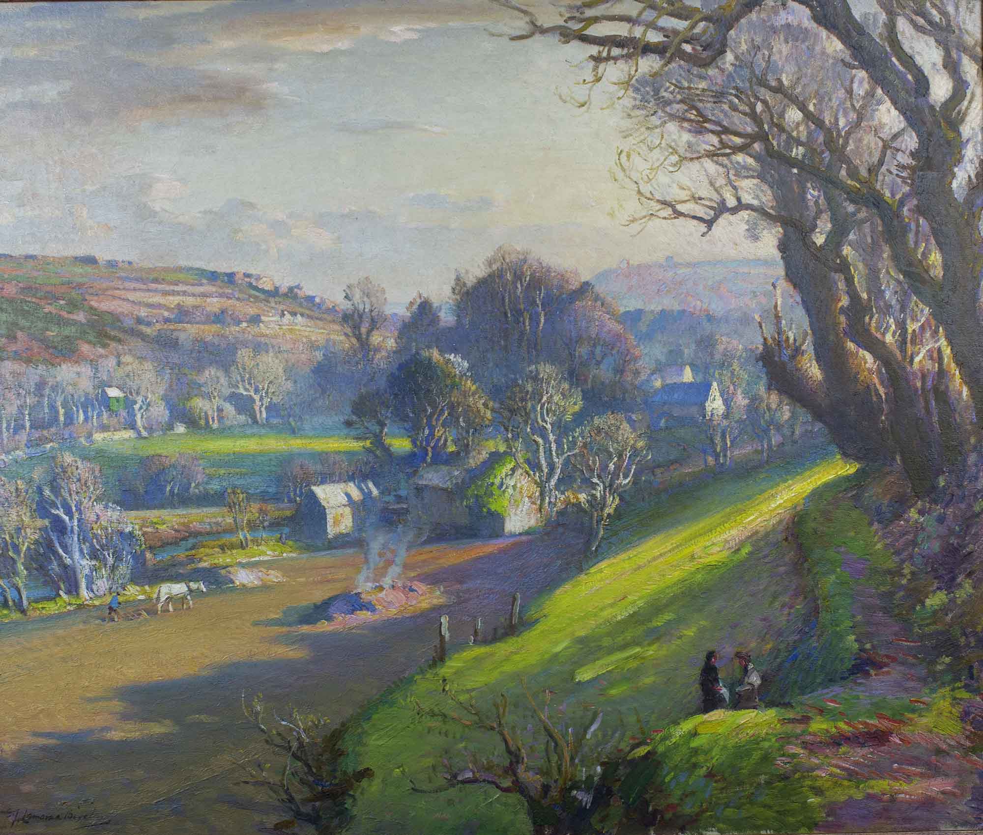 14 - SJLamorna Birch - Golden spring evening, Lamorna Valley - Sheila Hichens Trust